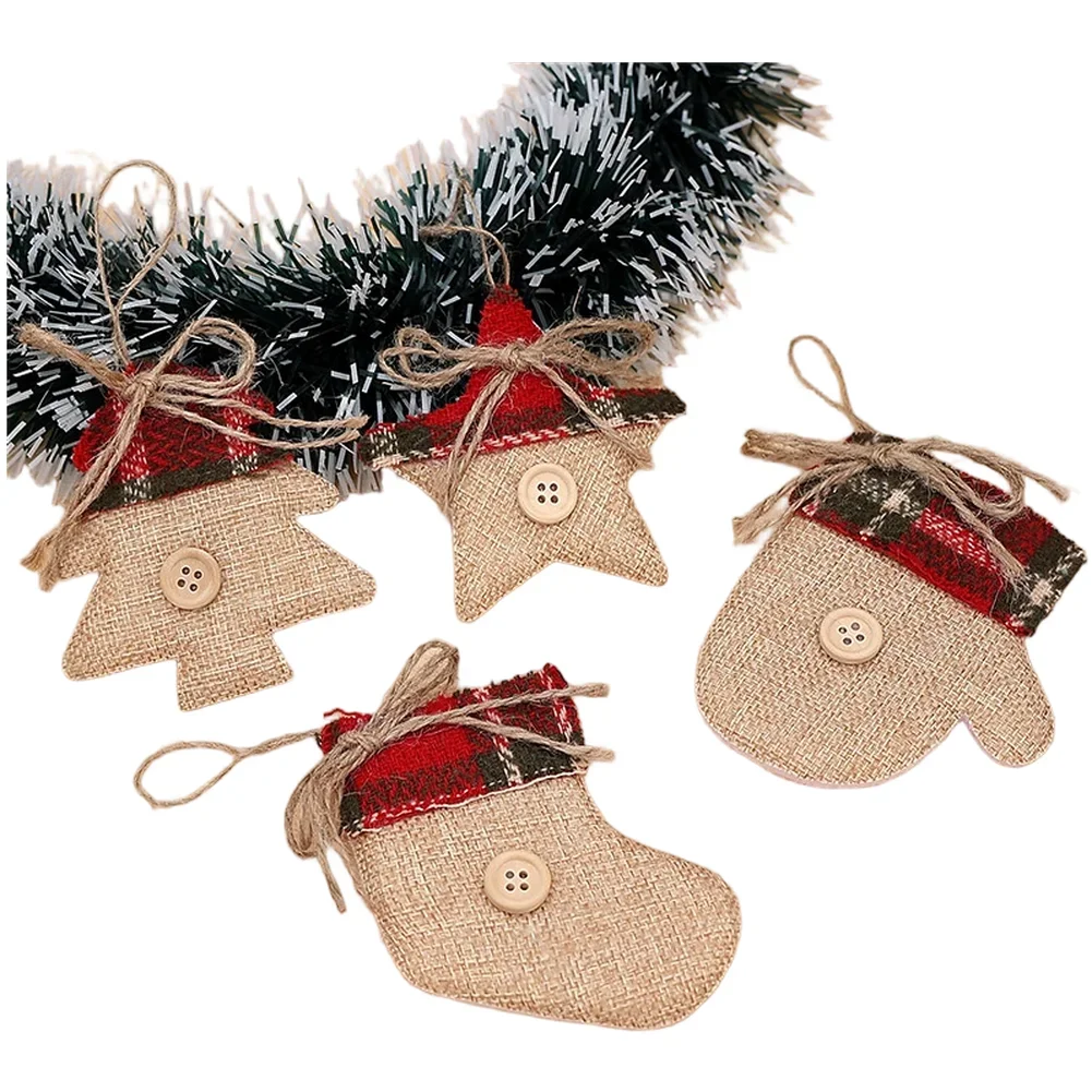 

Christmas Celebration Christmas Ornament Charming Fabric Holiday Accents Fabric Ornaments Compact Design Country Aesthetic