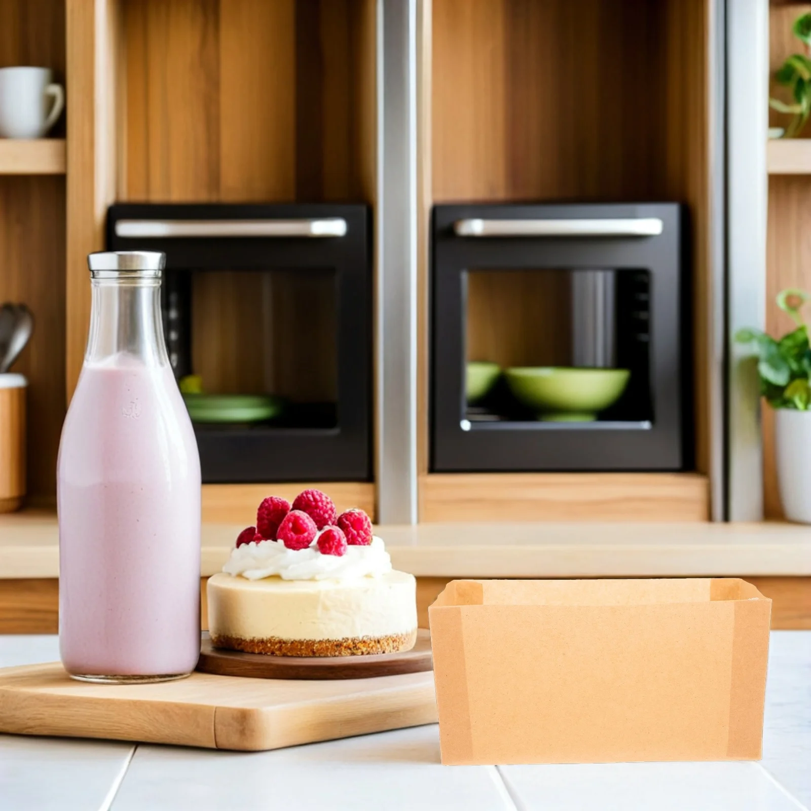 

100 шт. бумажные вкладыши для сковородок для хлеба, пергаментные листы для выпечки, антипригарные вкладыши для сковороды для хлеба, натуральные крафт-безопасные для использования в духовке с морозильной камерой