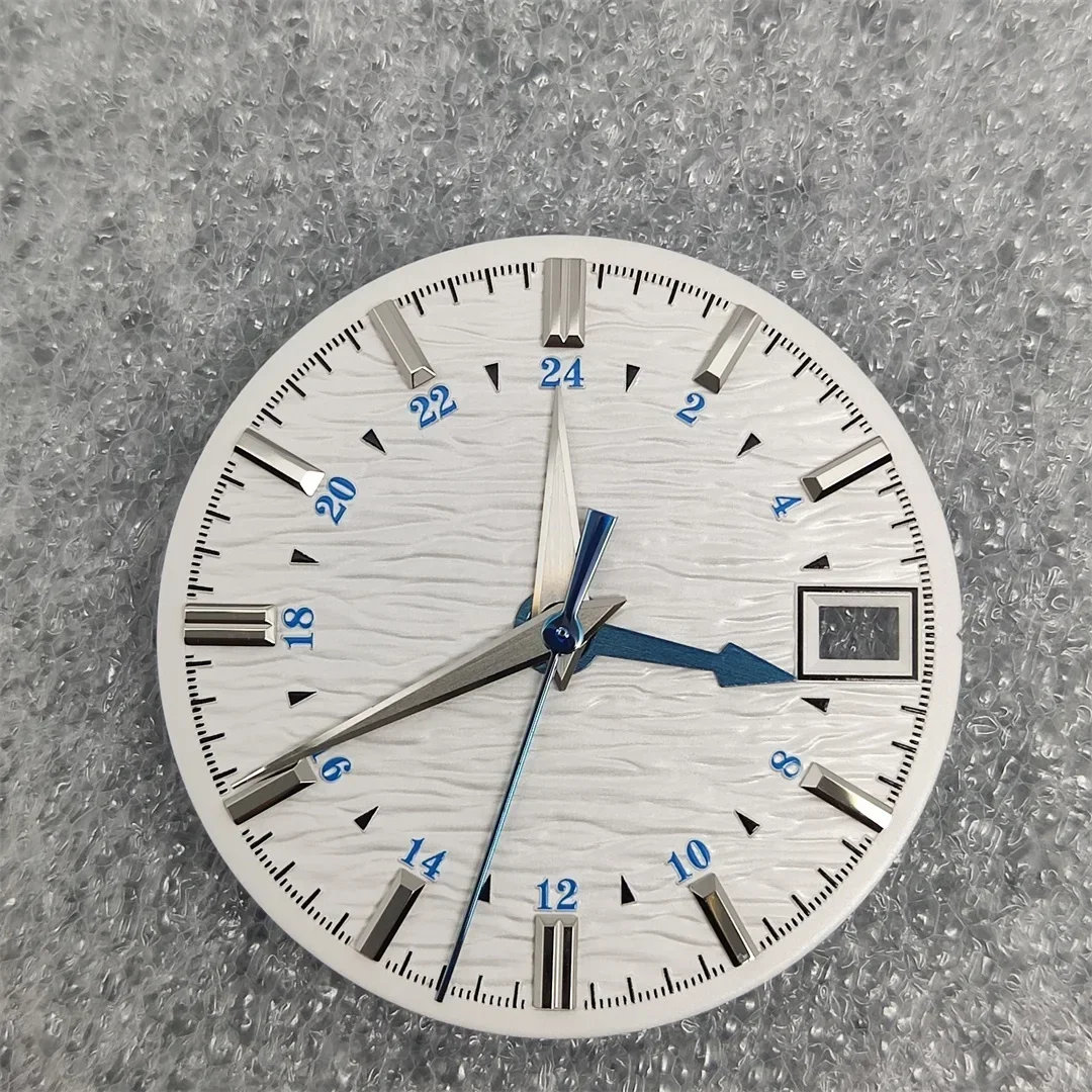 NH34 الطلب عالية الجودة NH34 الأيدي تموج سطح ساعة الطلب ل Seiko 28.5 مللي متر ساعة الغوص تعديل الملحقات