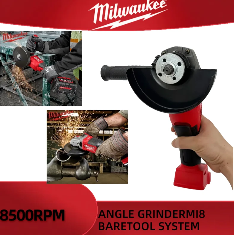 125 مللي متر ميلووكي فرش زاوية طاحونة تلميع آلة قطع لا قفل مجداف التبديل أدوات كهربائية لاسلكية #5