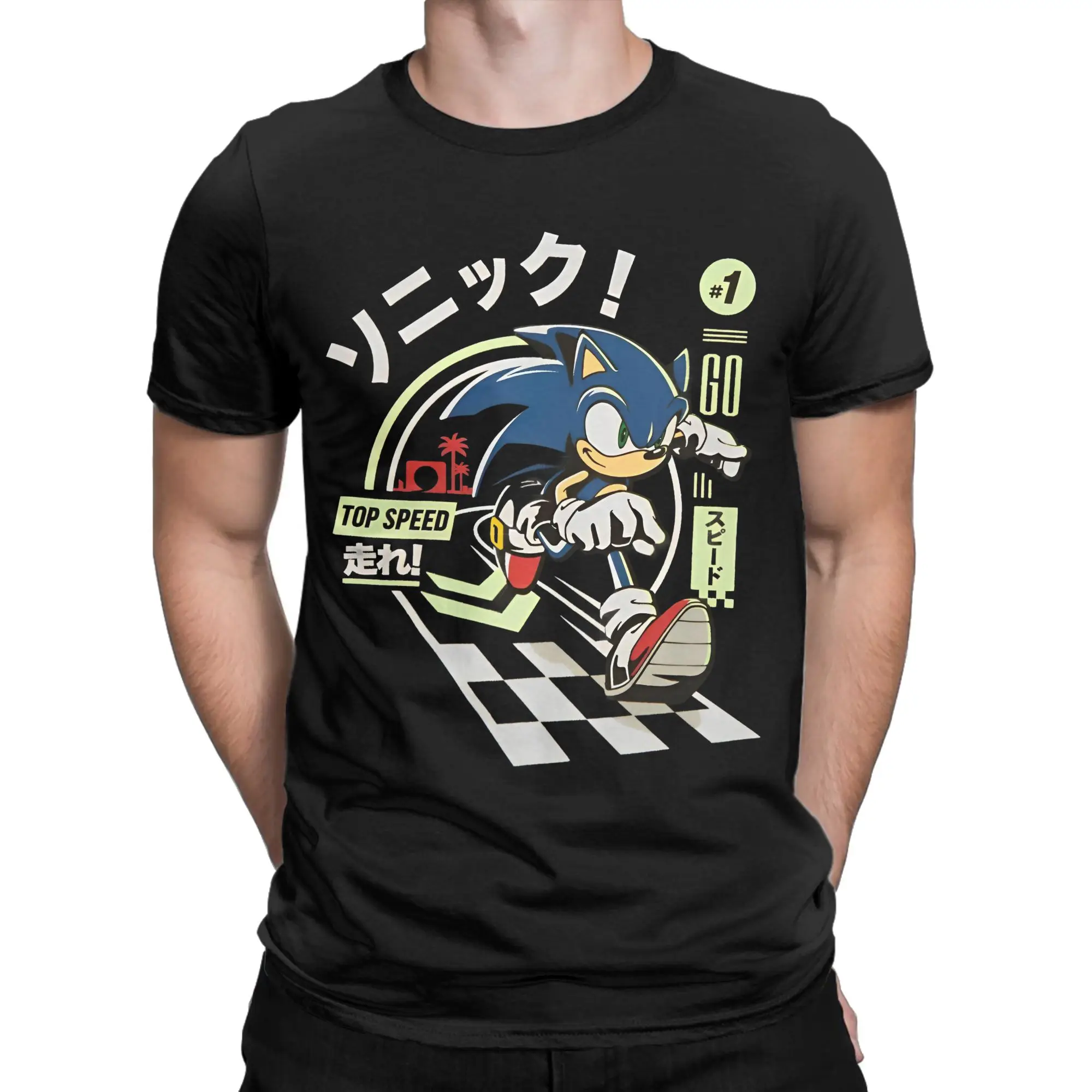 Men Women's Sonices T Shirt Anime Game Cotton Clothing Leisure Short Sleeve Round Collar Tees Plus Size T-Shirts