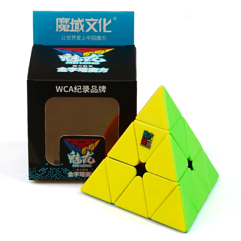 MoYu Meilong Cubo Magico 3x3x3 Jinzita Pyramid Cube Magic Speed Cubes Professional Puzzle Cubes Education Toys For Kids