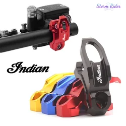 For Indian FTR 1200 S FTR1200 CHIEF Roadmaster 24 Motorcycle Accessories CNC Aluminum Helmet Hook Holder Clamp Bracket Cylinder