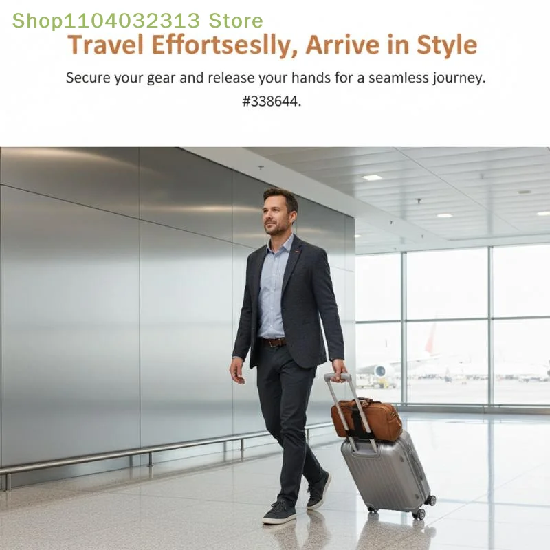 

petiteAdjustable Elastic Luggage Securing Straps 2PCS Non Slip Strong Packing Belts for Travel Suitcase Luggageaccessories