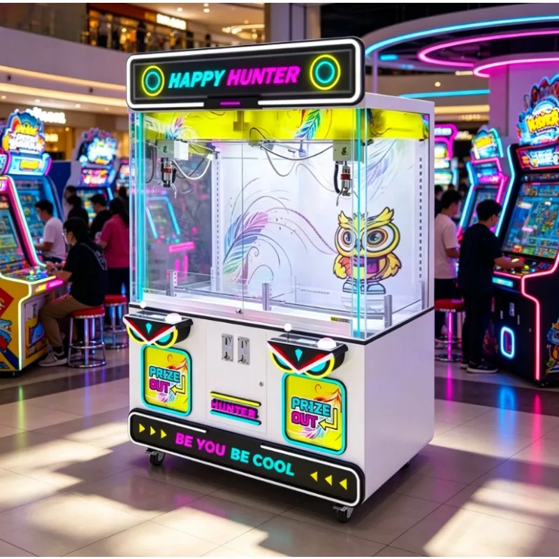 Custom Commercial Coin Operated Doll Claw Crane Machine Wholesale High Quality Arcade Game Equipment for Amusement Venue