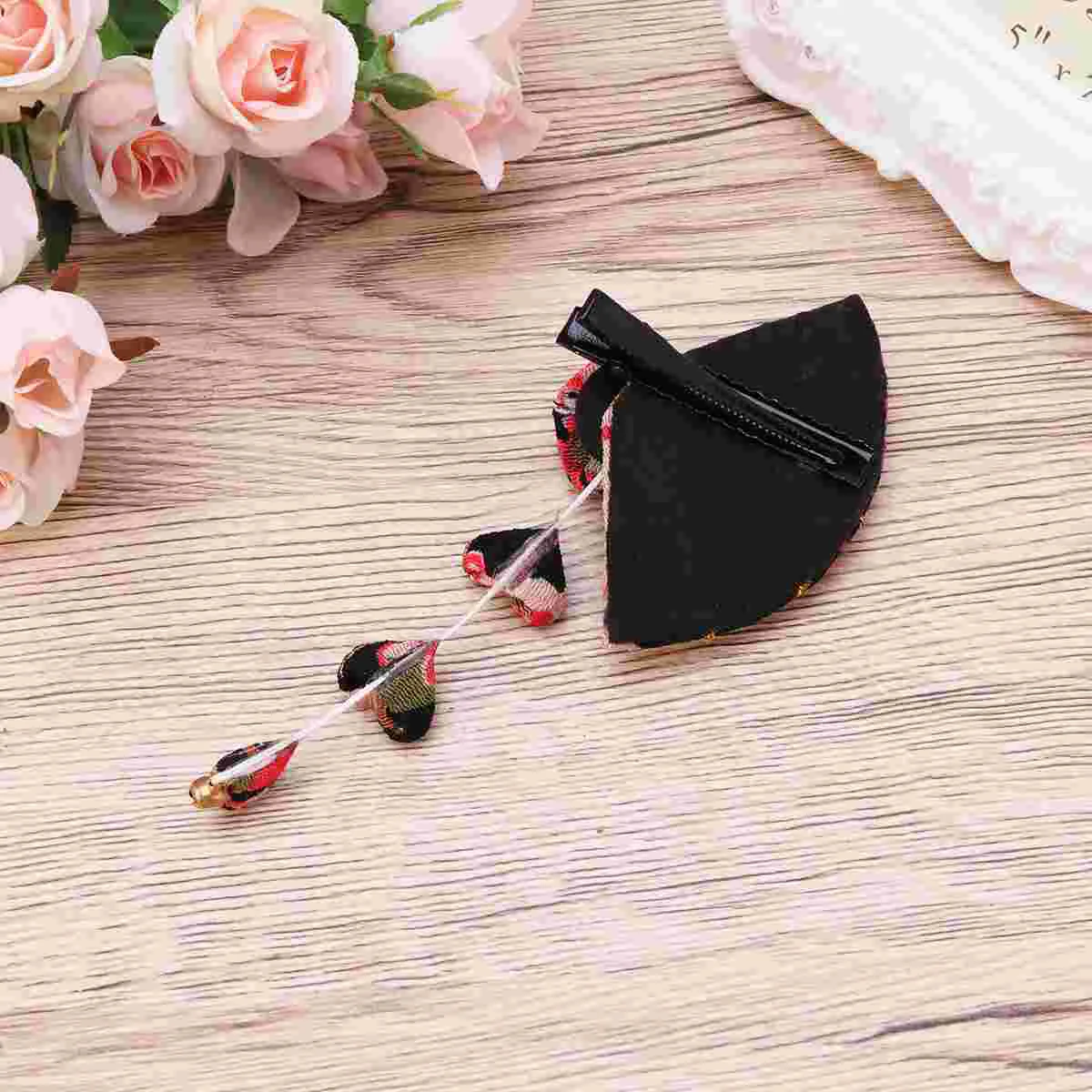 Tassel Hairpin Flower Clip Accessories for Girls Woman Decor Clips Japanese Style Cherry Blossoms