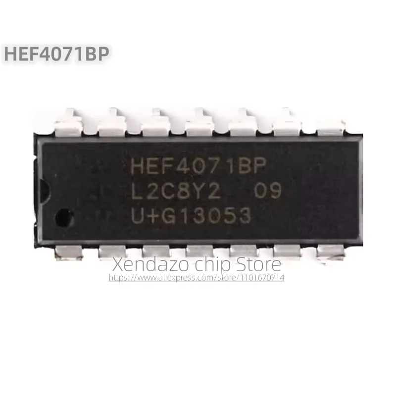 10pcs/lot HEF4071BP DIP-14 package Original genuine Four input terminals or gates Logic Chip