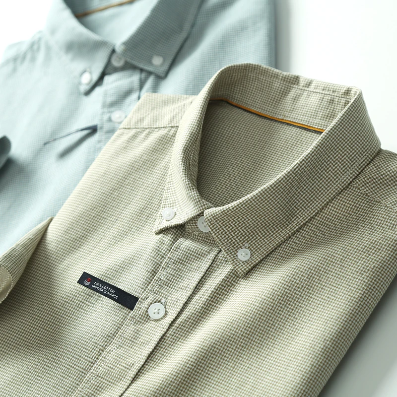 

Cotton Linen Hot Sale Men Short-Sleeved Shirts Summer Solid Color Stand-Up Collar Casual Beach Style Plus SizeMale Shirts M-4XL