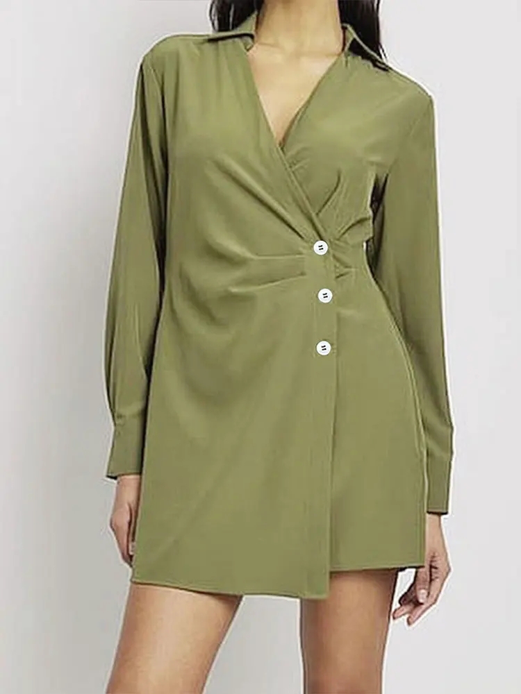 

Autumn New Women's Trench Coat Streetwear Fashion Solid Suit Collar Button Elegant Female Coat Trench Slim Versatile Clothing