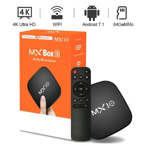 4K Android TV ボックス 4K 10箱セット 2026 Set Top Box Smart TV Box MX10 4K HD Android 7.1 Smart TV Box