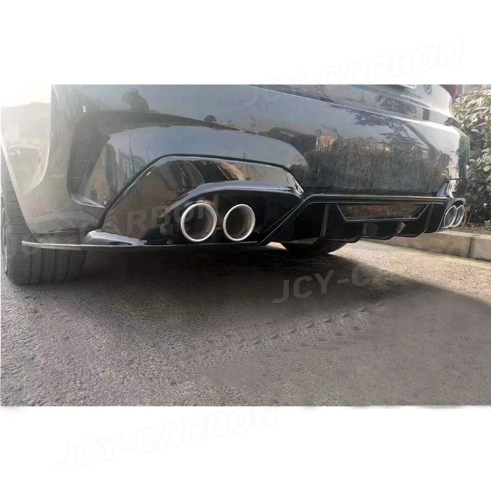

Glossy Rear Diffuser With Side Splitters Rear Bumper Lip For BMW 3 Series G20 G28 M Sport 2019 2020 2021 Car Auto Accessories
