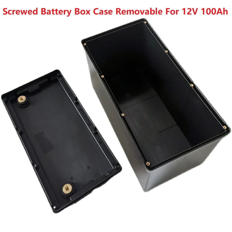 Screwed Plastic Lithium Battery Box Case Housing Removable Easy Maintenance For 12V 100AH LiFePO4 For RV Solar Energy Storage