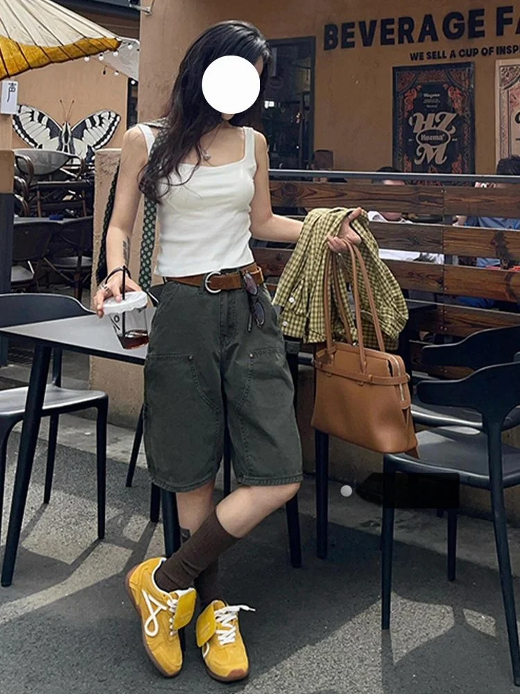 กางเกงยุทธวิธีสไตล์ทหารอเมริกันสำหรับผู้หญิง หลายแบบ 5 ชิ้น ชุดฤดูใบไม้ร่วง-ฤดูหนาว ทรงเข้ารูป ใช้งานได้หลากหลาย