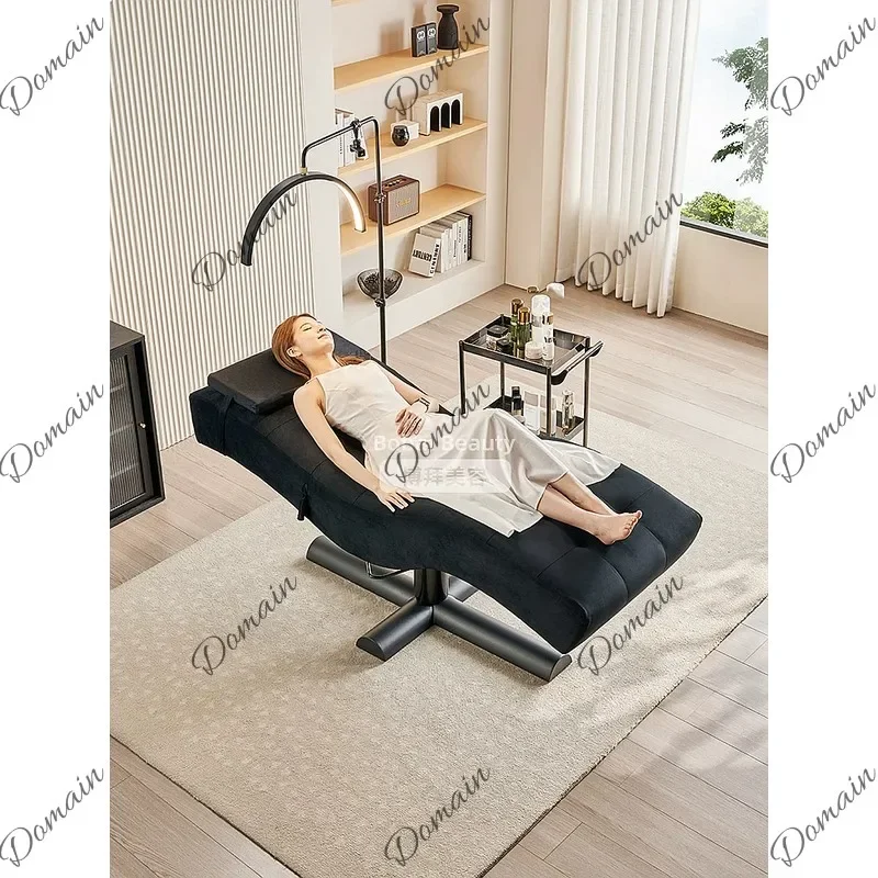 Hi S Shape Electric Eyelash Bed Adjustable Height Beauty Salon Tattoo Bed Spa Massage Table