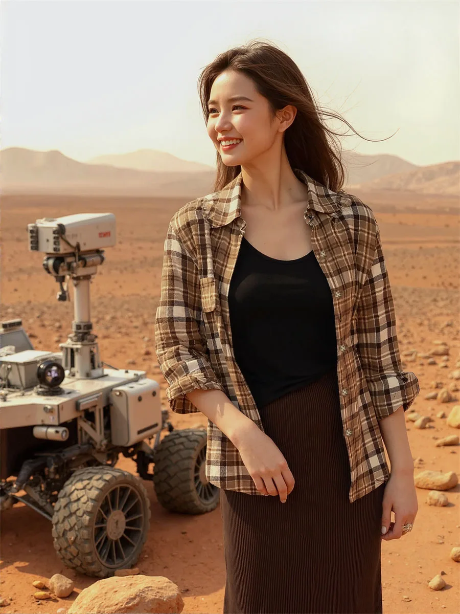 القهوة امرأة سيدة قمصان الصيف جيب بدوره إلى أسفل طوق نصف زر حتى تصميم الجبهة عارضة بسيطة الأساسية الحد الأدنى سيدة الموضة #3