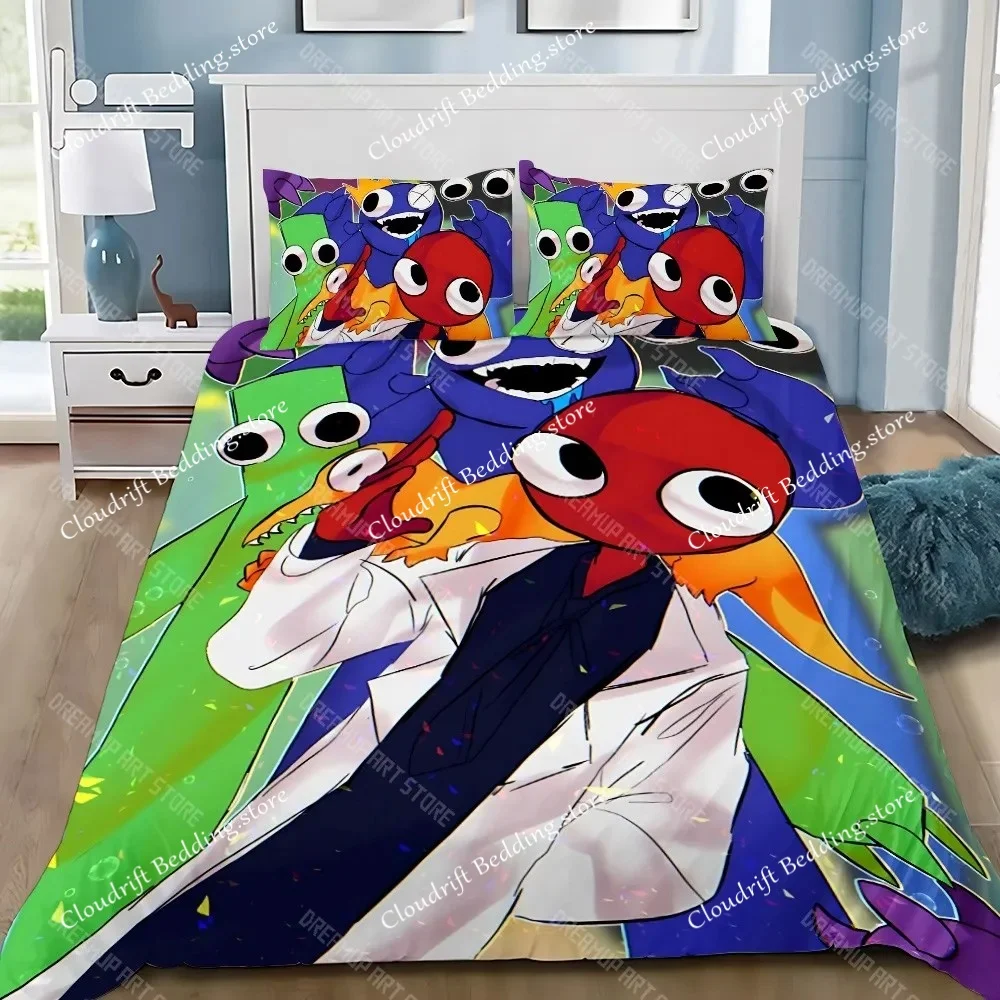 Duvet Cover Pillowcase Bedding Set Adult Boy F-Friends Girl Bedroom Decoration Children R-RainbowS Gift Single Double Large Size