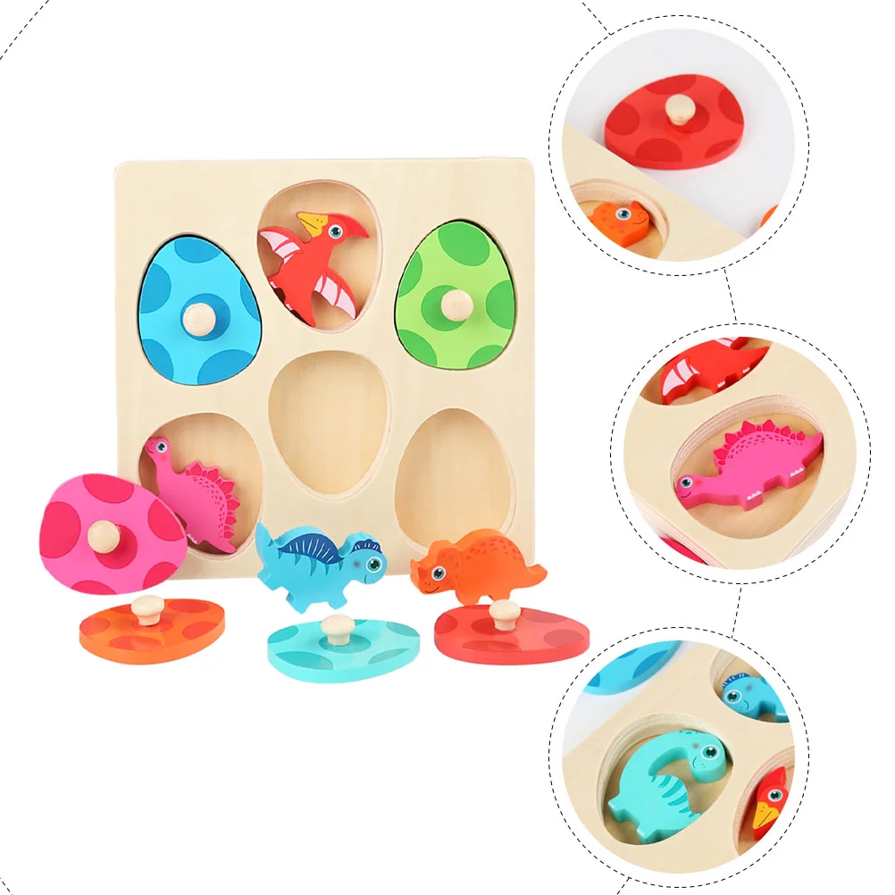 Multi-layer Dinosaur Puzzle Toddler Toy Brain Teaser Wooden Early Learning Educational Toys