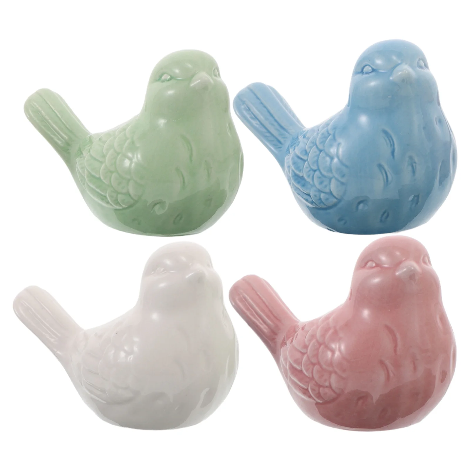 

Ceramic Bird Statue Elegant Design for Home Decor Living Room Mantelpiece Display Fairy Garden Birds Decorative Bird Figurines