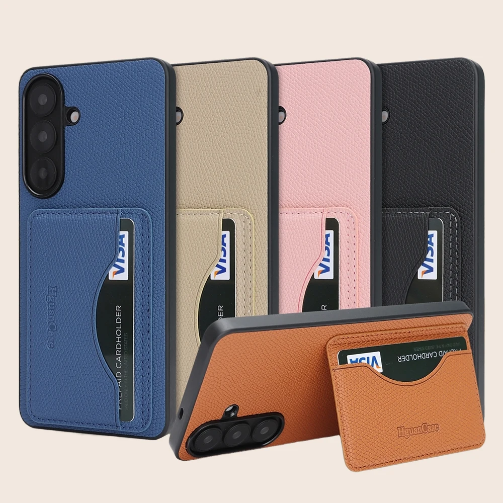 Kickstand Leather Case For Samsung Galaxy A35 A36 A37 A55 A56 A57 A15 A16 A17 A26 4G 5G Cards Pocket Holder Wallet Phone Cover