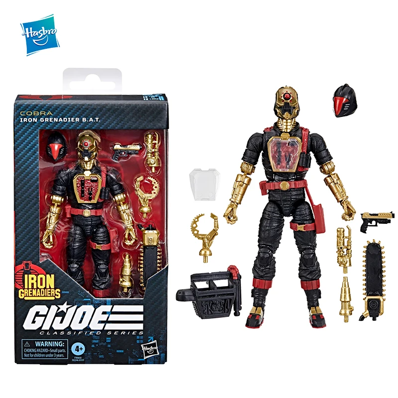 

Original Hasbro Action Figure Original G.I.JOE Classified Series Cobra Iron Grenadier B.A.T Figuras Anime Model Toy Doll Gifts