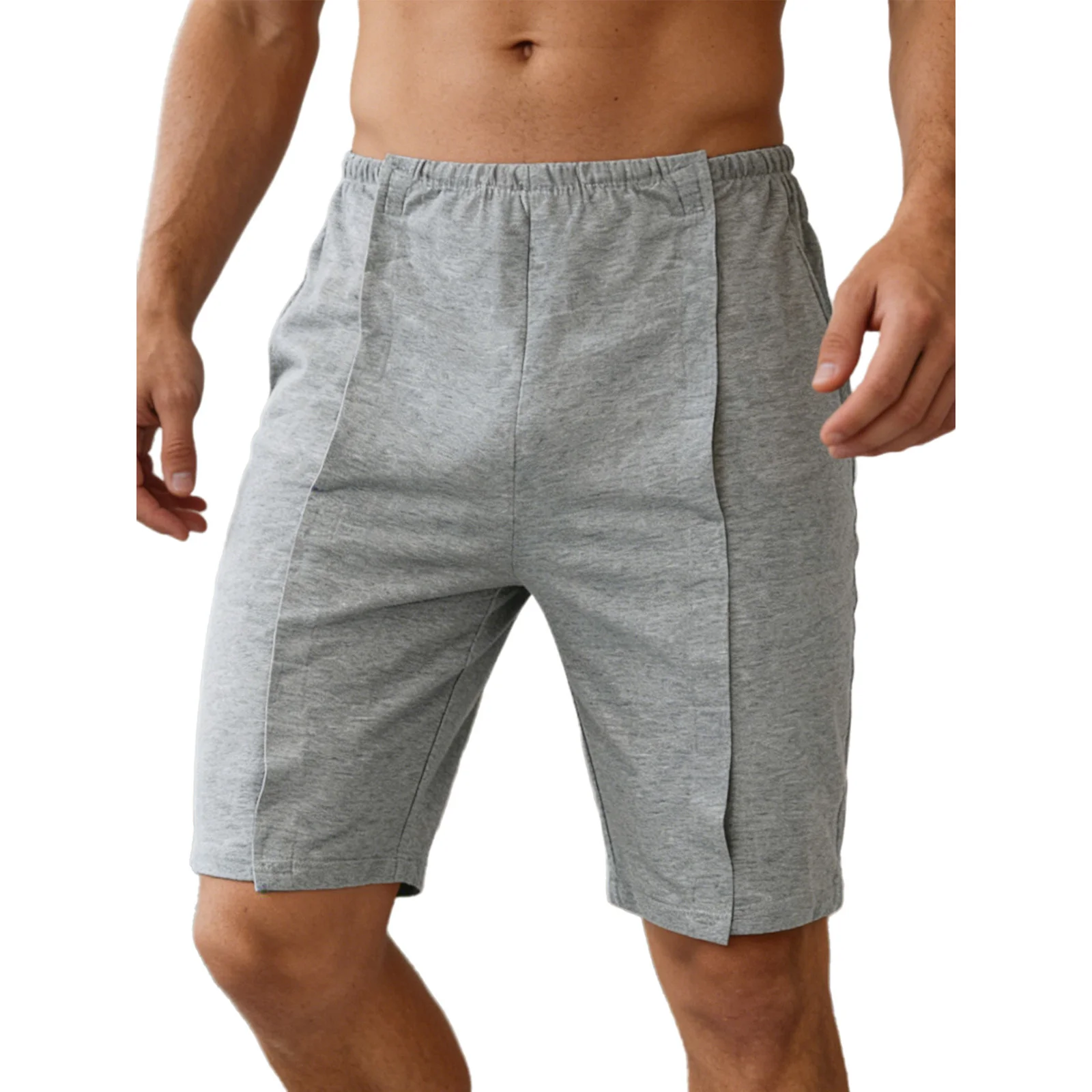 Men's Shorts Basketball Sports Postoperative Clothing Paralyzed Elderly Nursing Shorts Stretchy Hook And Loop Fastener Shorts