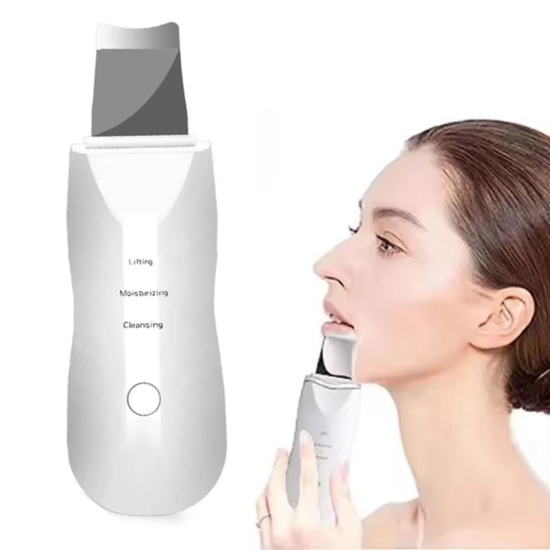 Épurateur de peau, nettoyage du visage à vibrations profondes, spatule à pelle non ultrasonique, nettoyeur de pores, masseur de pelle pour le visage