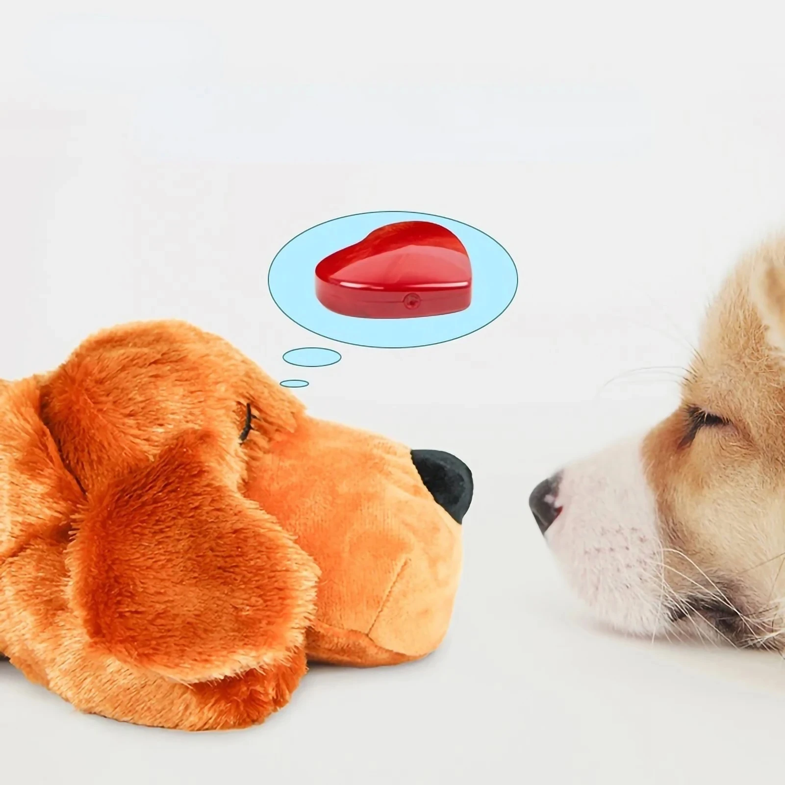 Pet Heartbeat Dog Anxiety Relief Plush Toy Pet Comfortable Behavioral Training Play Aid Tool Soft Plush Sleeping Buddy For Dog