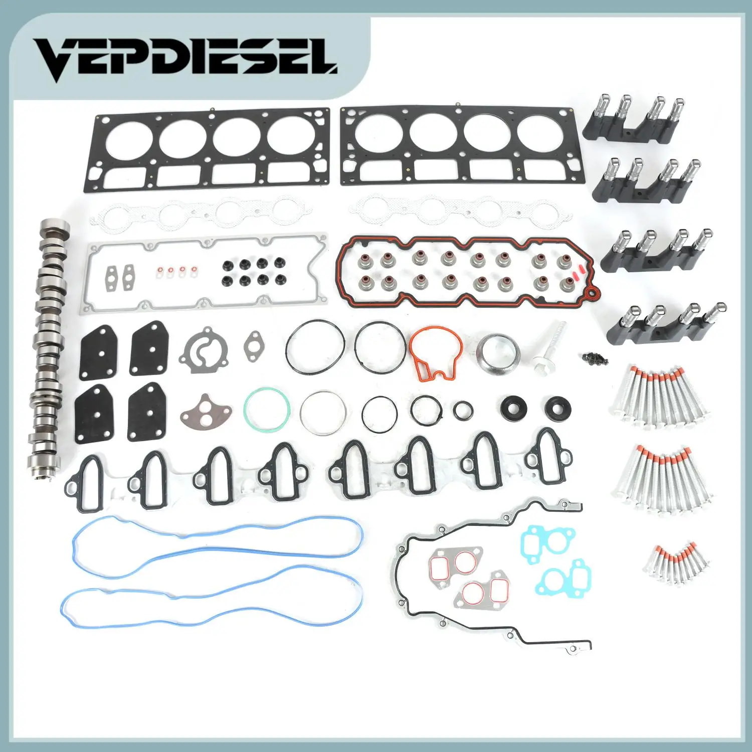 

Комплект для отключения AFM и DOD двигателя (без системы AFM) с толкателями распредвала, прокладками ГБЦ и болтами для автомобилей Chevrolet Silverado GMC 5.3L Gen IV 2007-2013 гг.