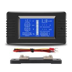 PZEM015 Digital DC 0-200V Voltage Current with 50A Shunt Car Battery Tester Voltage Meter Monitor 12V 24V 48V