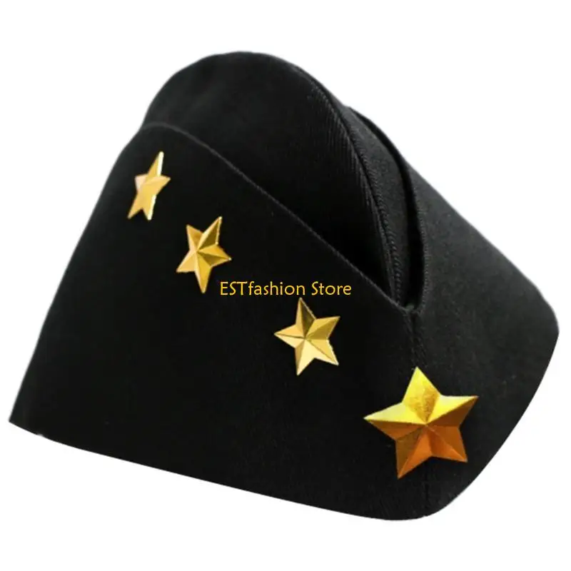 Y5GC Captain Hat Costume for Cosplay for Sailors Party Masquerades Stage Shows
