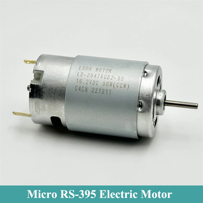 RS-395 Micro 28mm Silnik elektryczny DC 6V 12V 14.4V 16.2V 18V 17000RPM Szybki silnik szczotkowy DIY Hobby Zabawka Model Suszarka do włosów