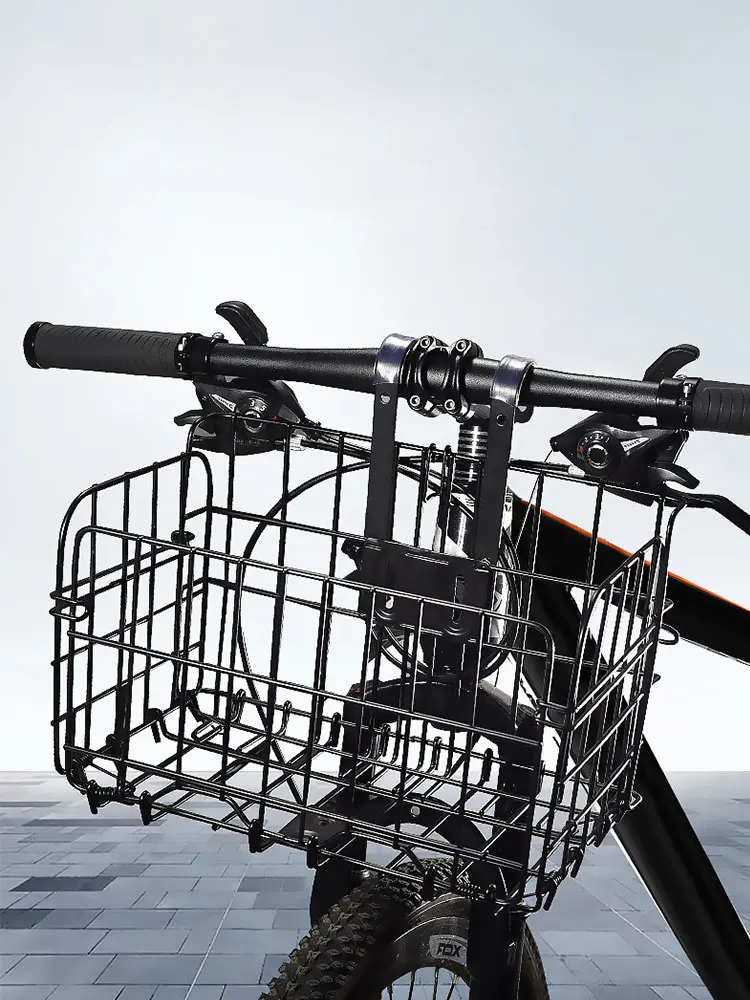 AliExpress MOJOYCE Folding Rear Bike Basket, Fold-Up Metal Wire Bicycle Basket, Quick Release Front Bike Rack, Large Capacity Bike Frame Baskets