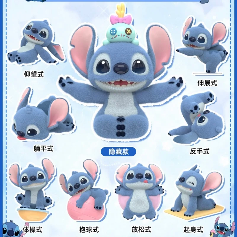 2025 New Genuine Disney Stitch Energy Yoga Series Trendy Blind Box Toy Collectible Figurine Desktop Ornament Mystery Box Gifts