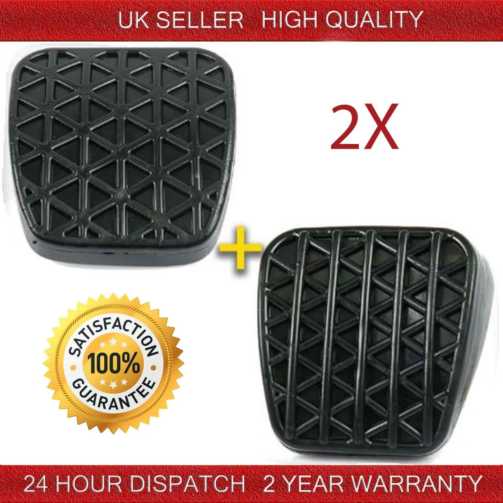 

2pcs Car Brake Accelerator Pedal Pad Cover Car Accessories For Vauxhall Chevrolet Opel Car Brake Pedal Pad Rubber Sleeve