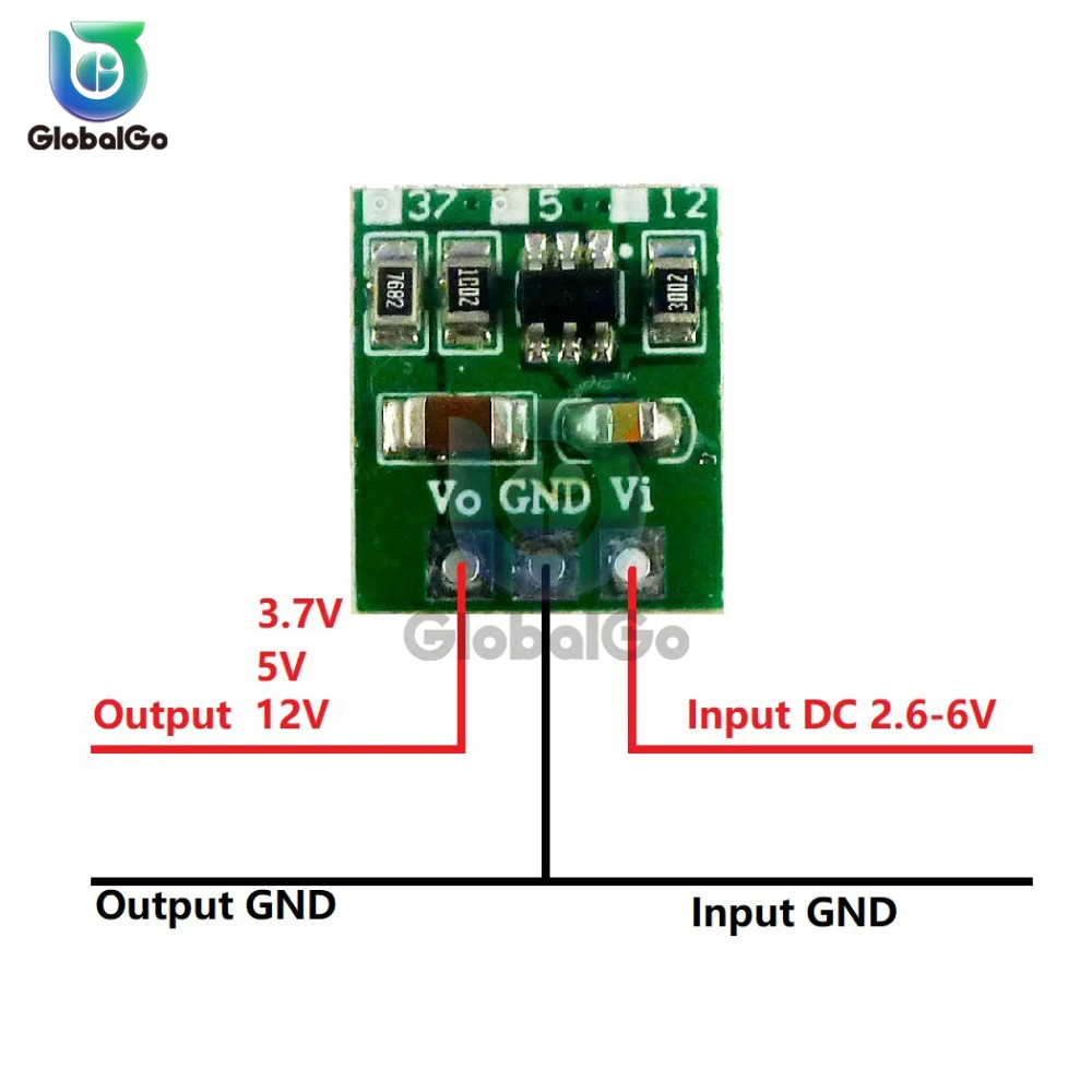 3V 3.3V 4.2V 4.5V to 3.7V 5V 12V DC-DC Step Up Power Module Voltage Boost Converter Board for 18650 403040