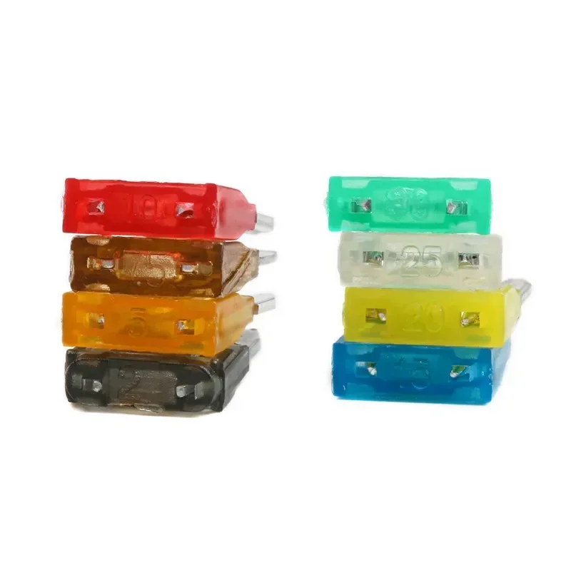 80Pcs Mini Standard Blade Fuses Set for 2/5/7.5/10/15/20/25/30 AMP Automotive Car Boat Truck Blade Fuse Assortment Kit