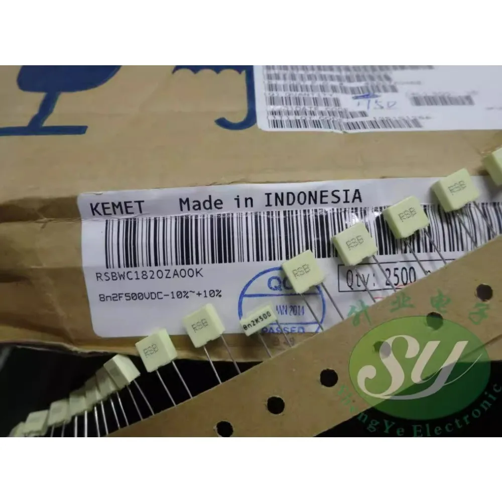 

50 шт. RSB 0,0082 мкФ/500 В 8,2nf 8200pf 8n2 822 новый пленочный конденсатор 5 мм