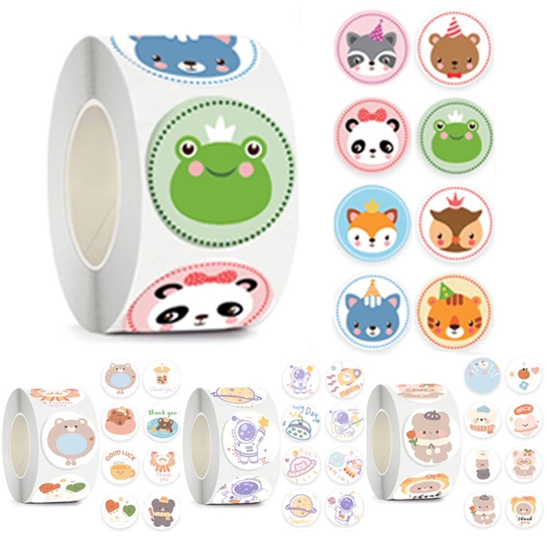 100-500Pcs ใหม่การ์ตูนหมีสติกเกอร์รางวัลคลาสสิกน่ารักสติกเกอร์ของเล่นสำหรับของขวัญเด็กบรรจุภัณฑ์ครู Encouragement สติกเกอร์