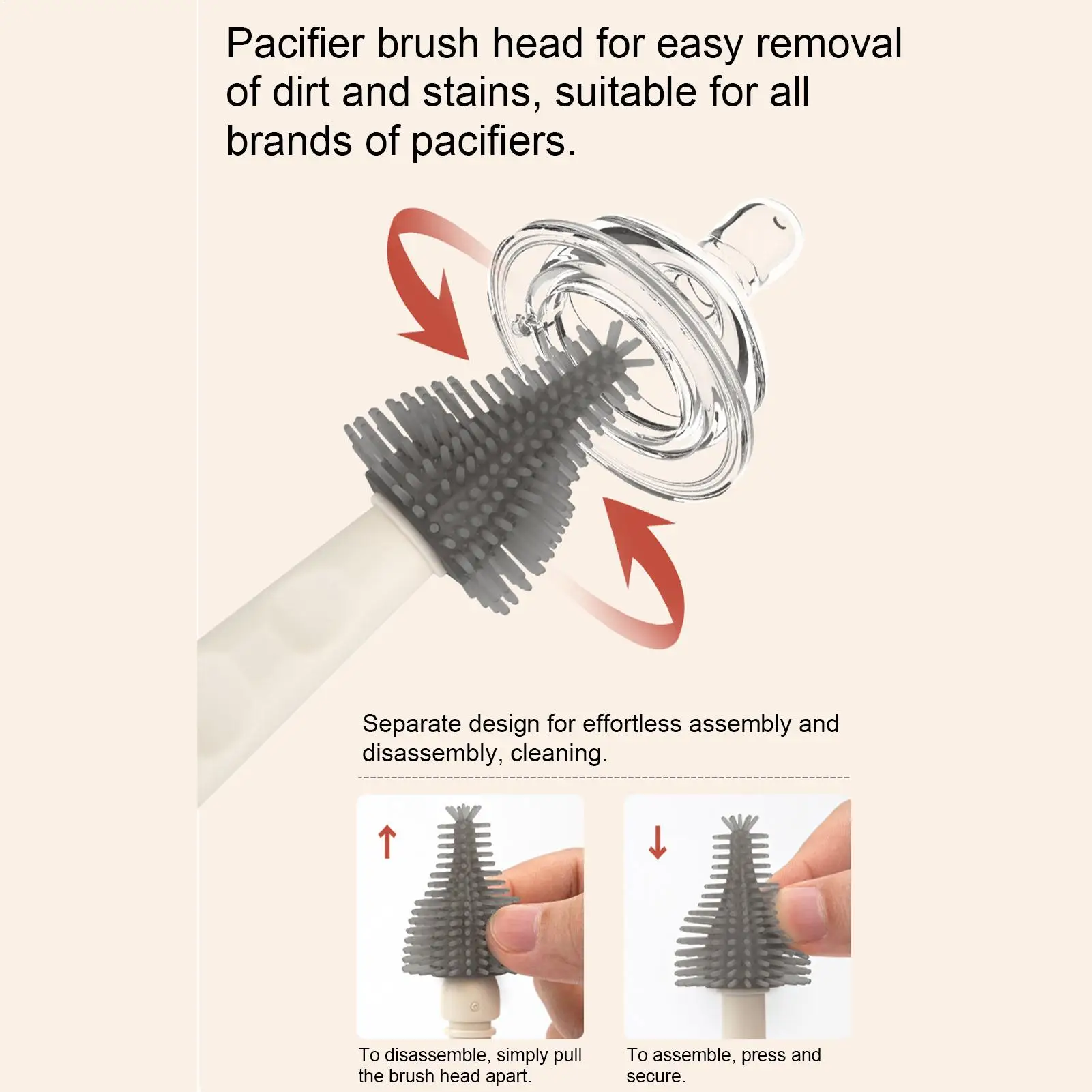 مجموعة فرشاة زجاجات المياه أكواب سيليكون مرنة أدوات تنظيف فرشاة تنظيف زجاجات المياه للأغطية القش الحلمة مضخات الثدي #3