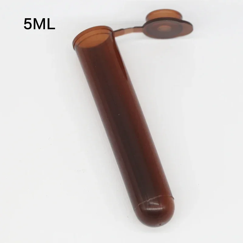 Centrifuge Tube With Lid 0.5/1.5/2/5/10ml Brown PCR Tube Laboratory Centrifugal Tubel Bottom Tip Color EP Tube