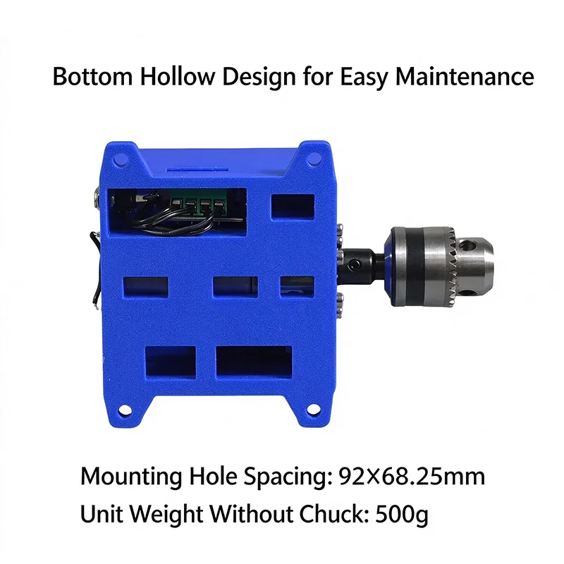 Mini Bench Drill Press 545 DC 24V Reversible Variable Speed Micro Drill 30-600 RPM For PCB Jewelry Woodworking