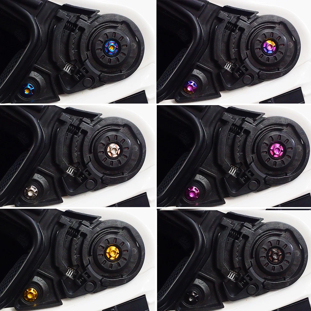 Motorcycle helmet sun visor screw For Shoei X14 RYD NXR Z7 X12 X11 GT-Air gt air2 helmet of Pivot Base Plate Screws Accessories - Image 6