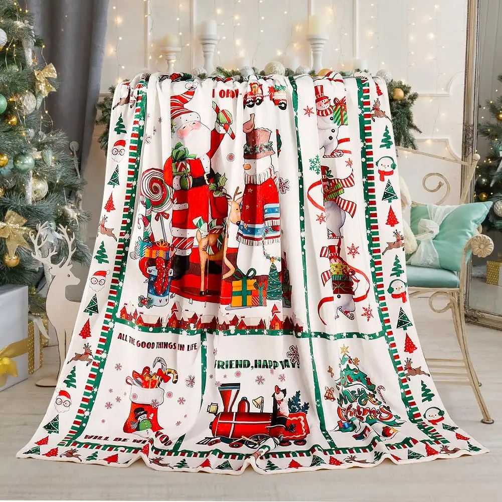 

Рождественское флисовое одеяло Tupmnbry — супермягкая фланель, белая снежинка, зимнее плюшевое нечеткие теплое одеяло для кровати 50 x 60 дюймов для C