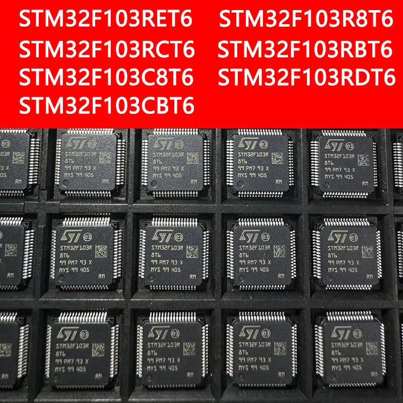 STM32F103R8T6 RCT6 RBT6 C8T6 CBT6 64-LQFP Microcontroller Single Chip Microcomputer Electronic Component  Integrated Chip Ic NEW