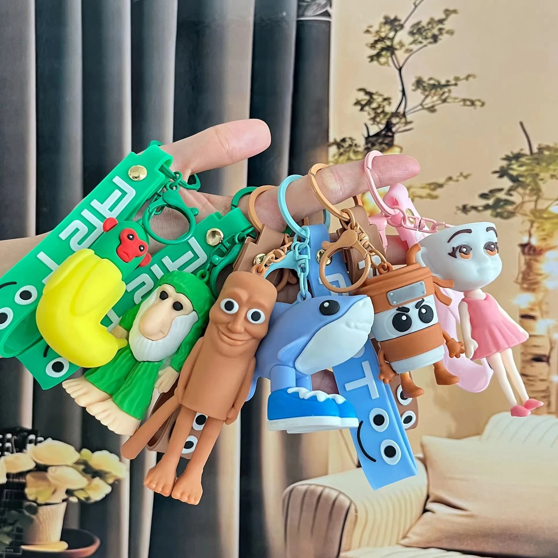 Tung Tung Tung Sahur Tralalero Tralala バレリーナ カプチーノ ブレインロット イタリアン ブレインロット キーホルダー バックパック ペンダント ハロウィン ギフト