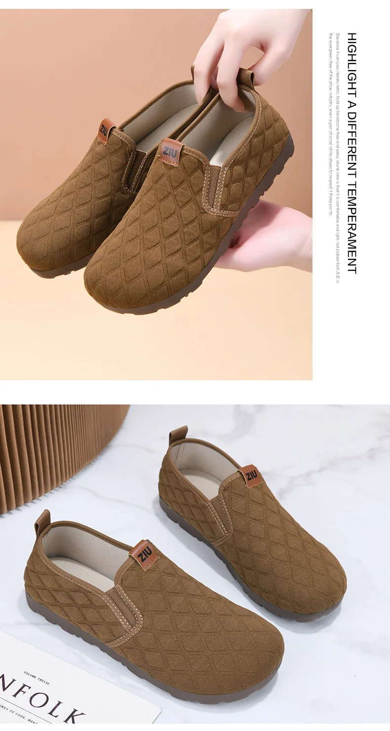 Damen-Slipper, lässige Schuhe, Obermaterial aus gestepptem Stoff mit Diamantmuster, weiche Gummisohle, rutschfest, leicht, bequem, ideal zum täglichen Tragen und für Spaziergänge. – Detail 13