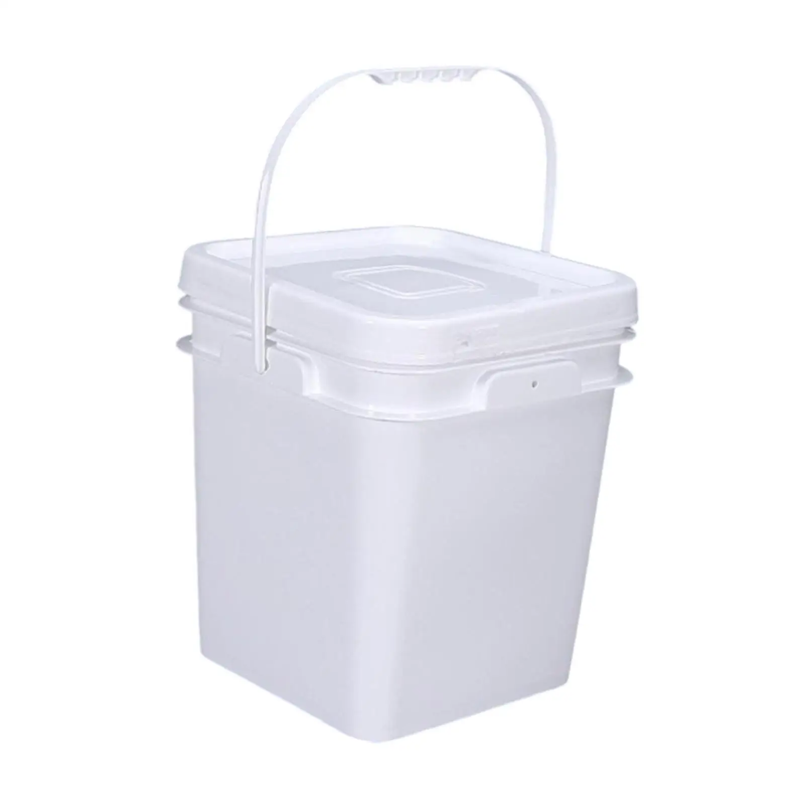 Square Bucket Empty Paint Can Lightweight Convenient Heavy Duty with Lid Paint Bucket Food Storage Container for Water