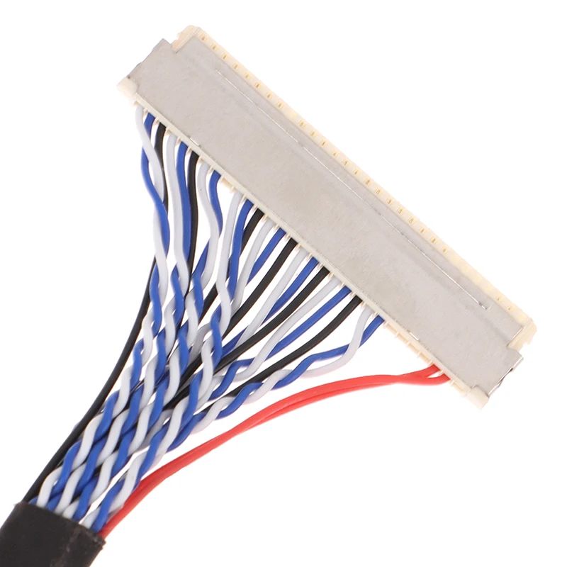 Kabel LVDS FIX-30P-S6 30-pinowy podwójny 2-kanałowy 6-bitowy podwójny 6-bitowy panel LCD Kabel ekranowy