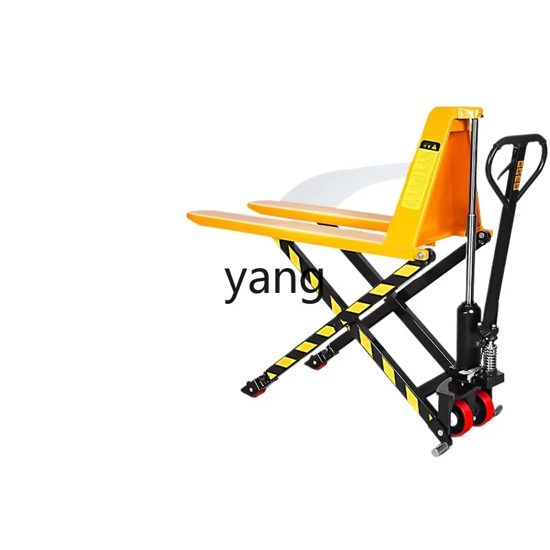 

YJQ Scissor Fork High Lift Truck Manual Hydraulic Oil Pressure Electric Platform Loading and Unloading Truck