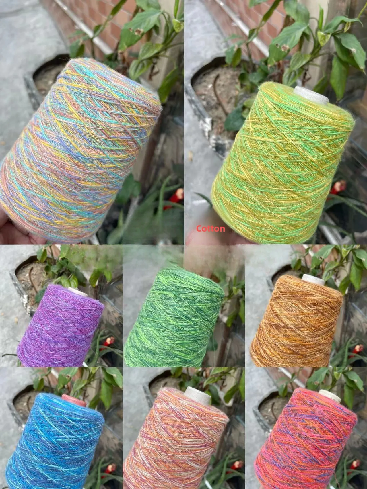 

Hand Knitted Yarn Bamboo Rayon Cotton Segmented Dyeing Soft Comfortable Large Belly Tead Cotton Fabric for Clothing